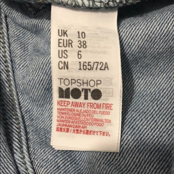 Topshop Moto Ashley high waist distressed size 10 - Picture 10 of 14